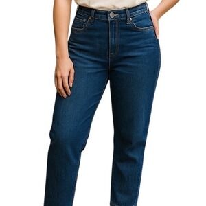 Banana Republic Women's‎ Curvy Straight Leg Jeans Dark Wash Size 29/8  High Rise